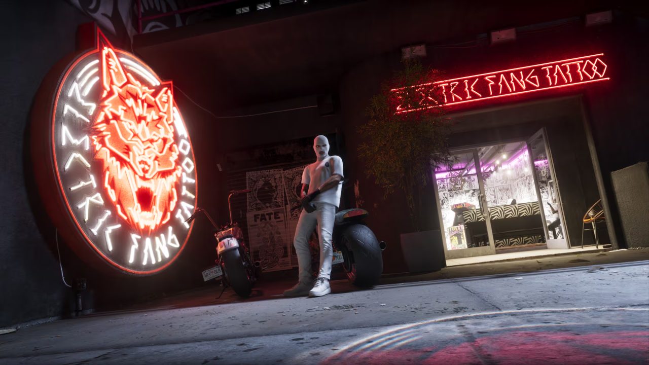 Electric Fang Tattoo, an Ultimate Edition benefit for GTA VI